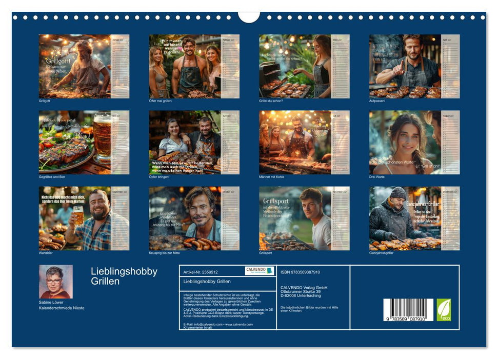 Lieblingshobby Grillen (CALVENDO Wandkalender 2027)