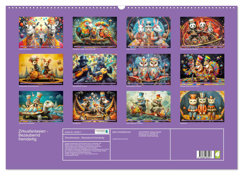 Zirkusfantasien - Bezaubernd fremdartig (CALVENDO Wandkalender 2027)