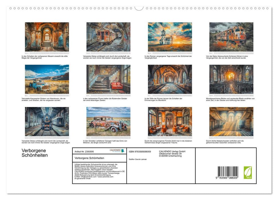 Verborgene Schönheiten (CALVENDO Premium Wandkalender 2027)