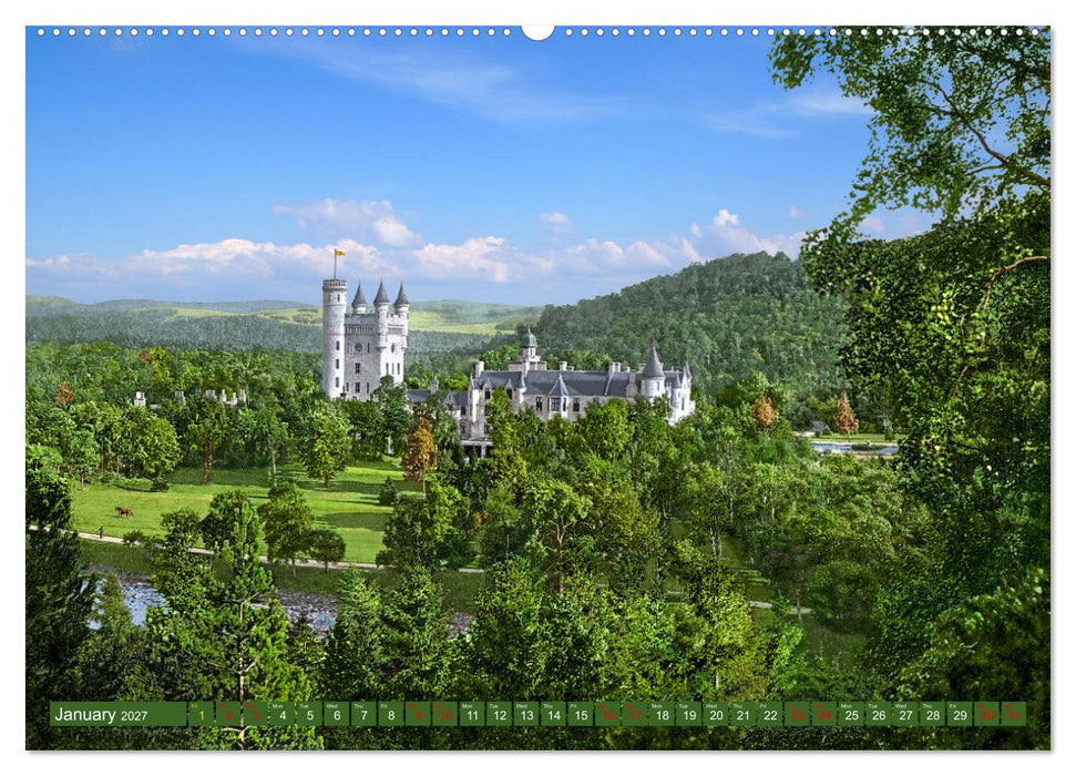 Scotland around 1900 - photos restored and colourised (CALVENDO Premium-Calendar 2027)
