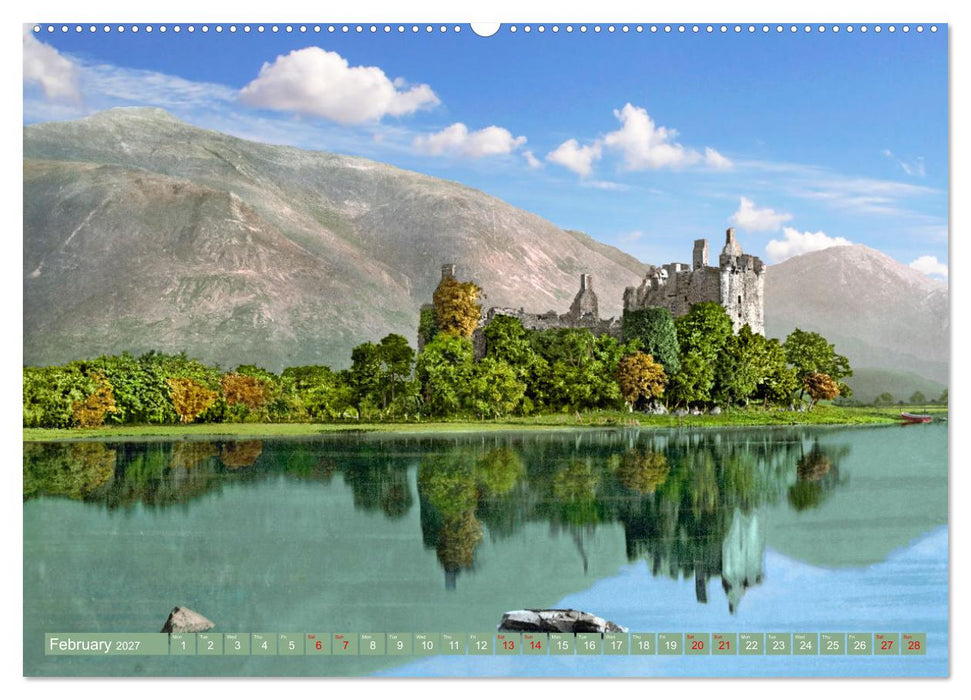 Scotland around 1900 - photos restored and colourised (CALVENDO Premium-Calendar 2027)