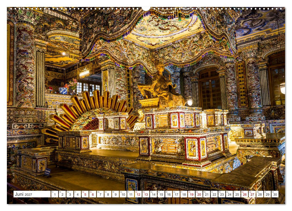 Hue alte Kaiserstadt Vietnams (CALVENDO Premium Wandkalender 2027)