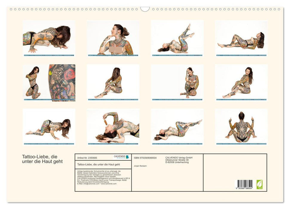 Tattoo-Liebe, die unter die Haut geht (CALVENDO Wandkalender 2027)