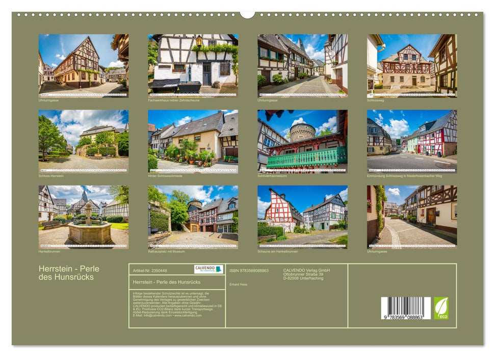 Herrstein - Perle des Hunsrücks (CALVENDO Premium Wandkalender 2027)