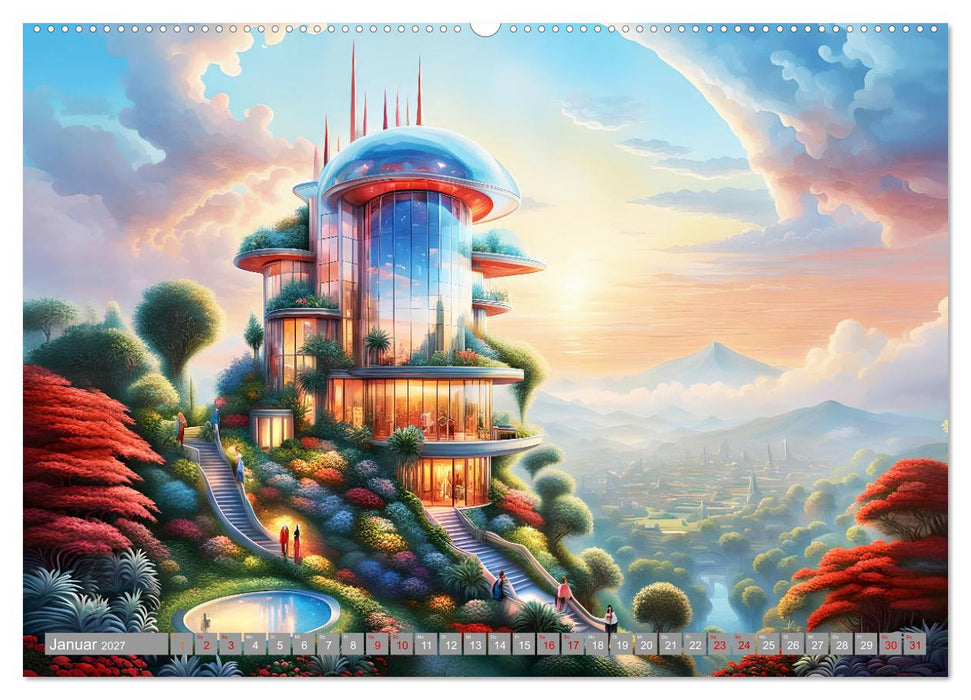 Architektur Futuristische Horizonte (CALVENDO Wandkalender 2027)