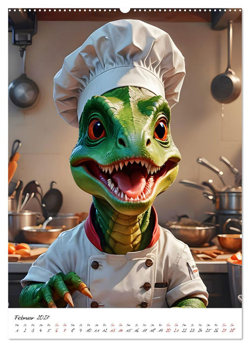 Arbeitswelt der Dinosaurier (CALVENDO Wandkalender 2027)