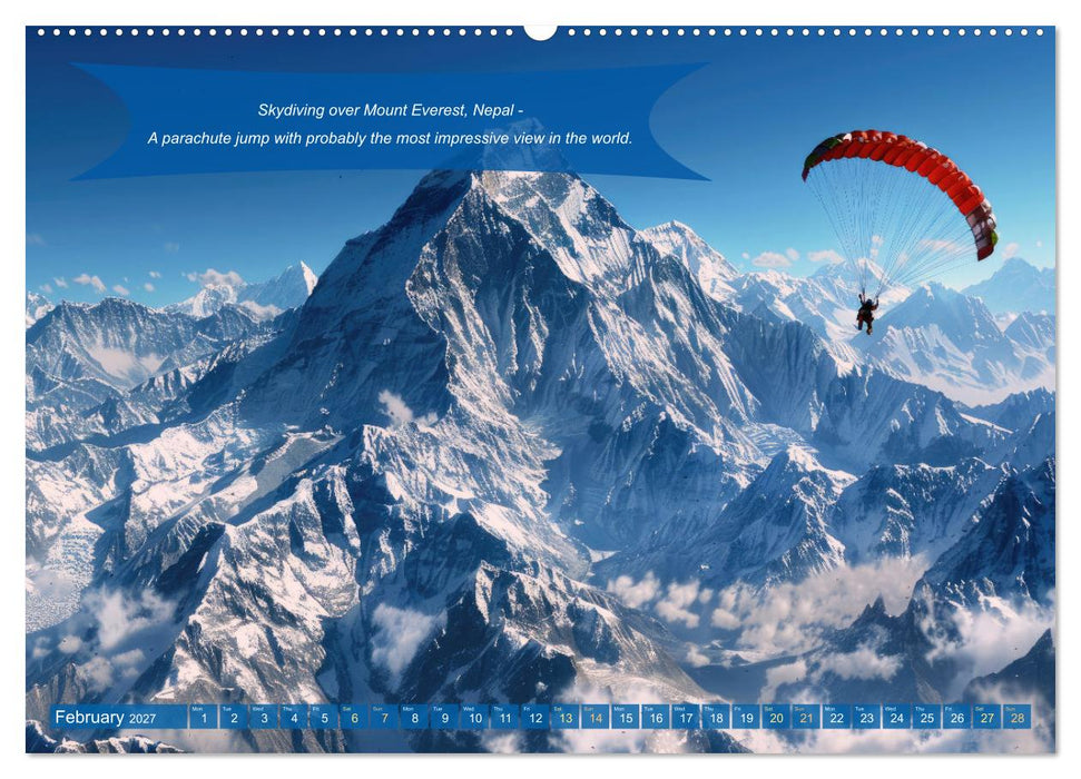 Crazy ideas for adventure enthusiasts (CALVENDO Monthly Calendar 2027)
