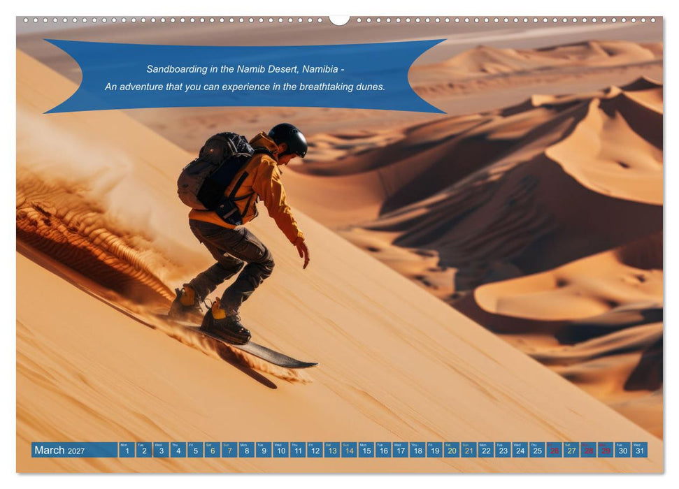 Crazy ideas for adventure enthusiasts (CALVENDO Monthly Calendar 2027)