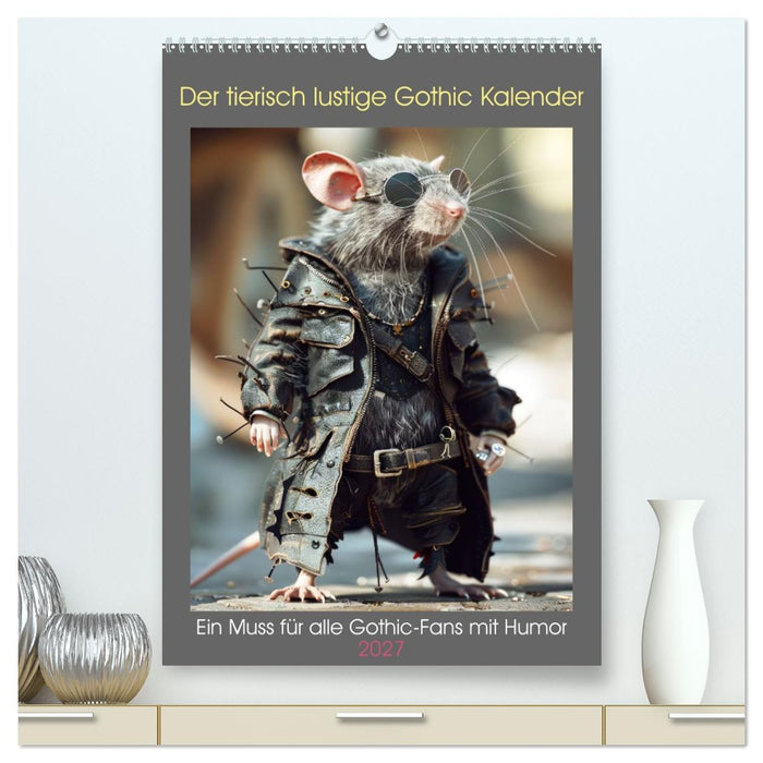 Der tierisch lustige Gothic Kalender (CALVENDO Premium Wandkalender 2027)