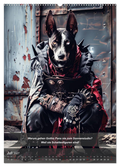 Der tierisch lustige Gothic Kalender (CALVENDO Premium Wandkalender 2027)