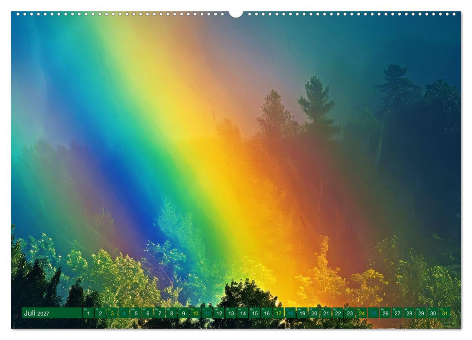 Himmlische Farbspiele - Regenbogen (CALVENDO Premium Wandkalender 2027)