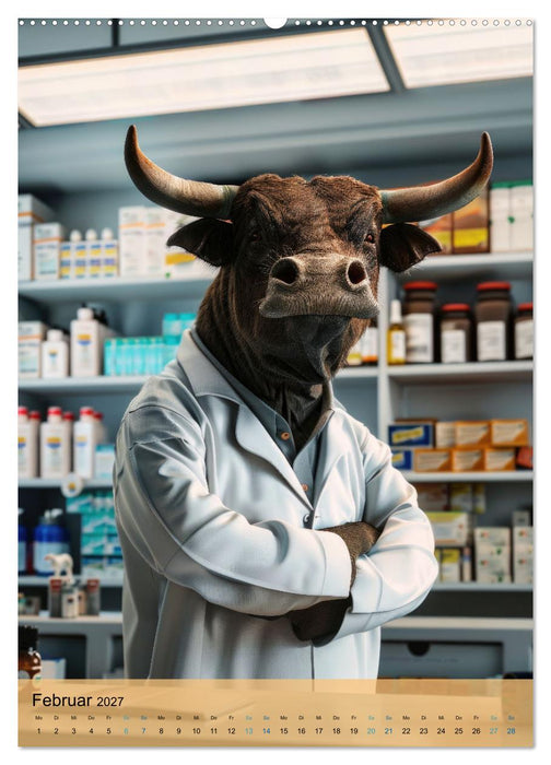 Der tierisch lustige Apotheker-Kalender (CALVENDO Premium Wandkalender 2027)