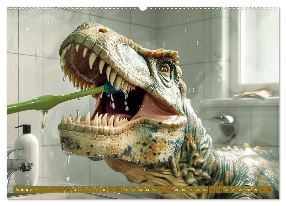 Wie wäre es mit einem Dinosaurier als Haustier? (CALVENDO Premium Wandkalender 2027)