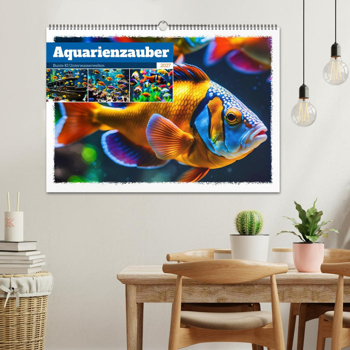 Aquarienzauber - Bunte KI Unterwasserwelten (CALVENDO Wandkalender 2027)