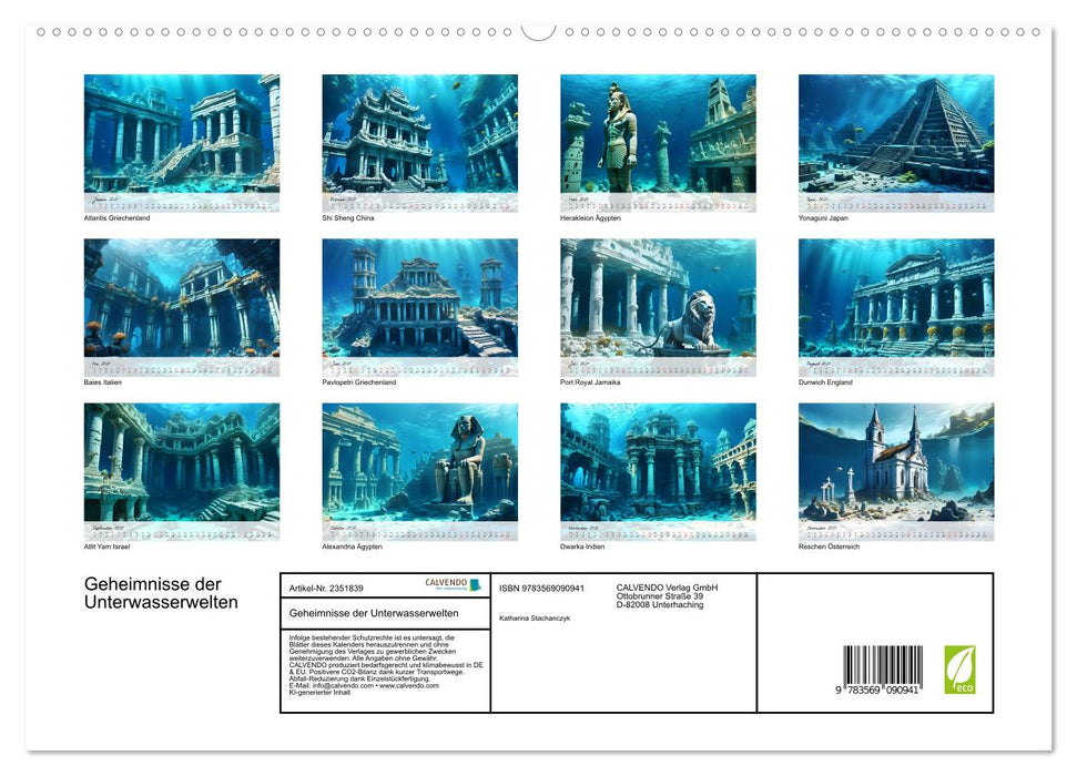 Geheimnisse der Unterwasserwelten (CALVENDO Premium Wandkalender 2027)