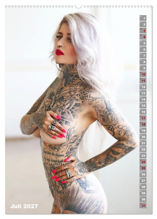 Beauty Tattoo Girls (CALVENDO Premium Wandkalender 2027)