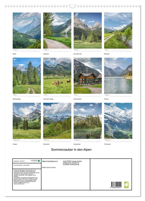 Sommerzauber in den Alpen (CALVENDO Wandkalender 2027)