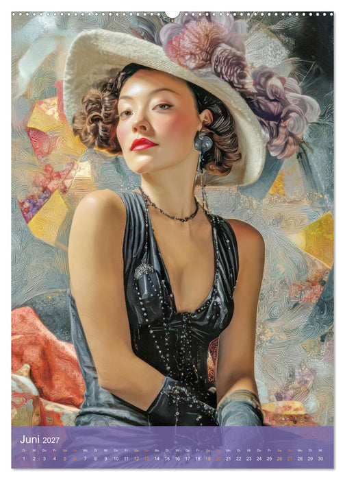 Eleganz der 30er und 40er Jahre - Frauenportraits (CALVENDO Wandkalender 2027)