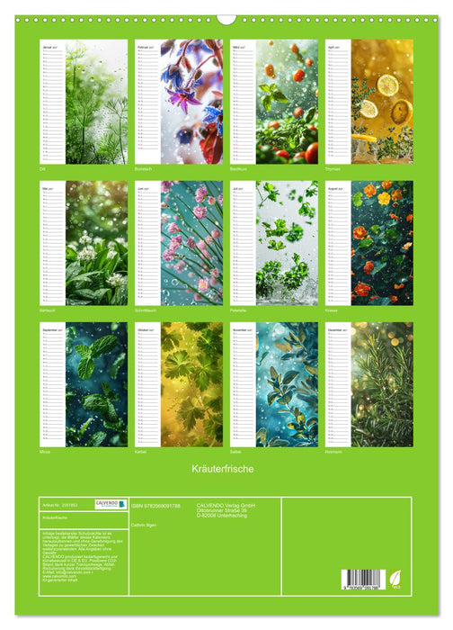 Kräuterfrische (CALVENDO Wandkalender 2027)