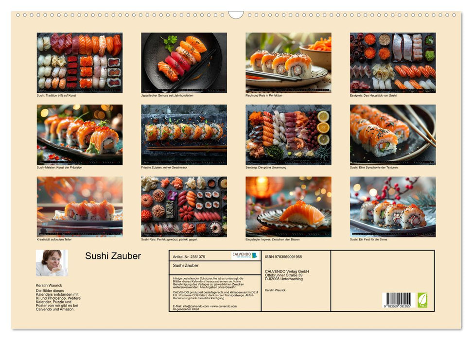 Sushi Zauber (CALVENDO Wandkalender 2027)