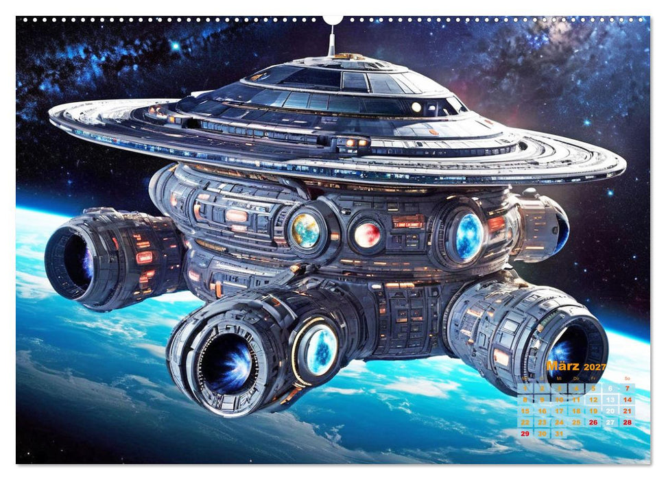 Im Weltall unterwegs - Verrückte Fahrzeuge im Universum (CALVENDO Wandkalender 2027)