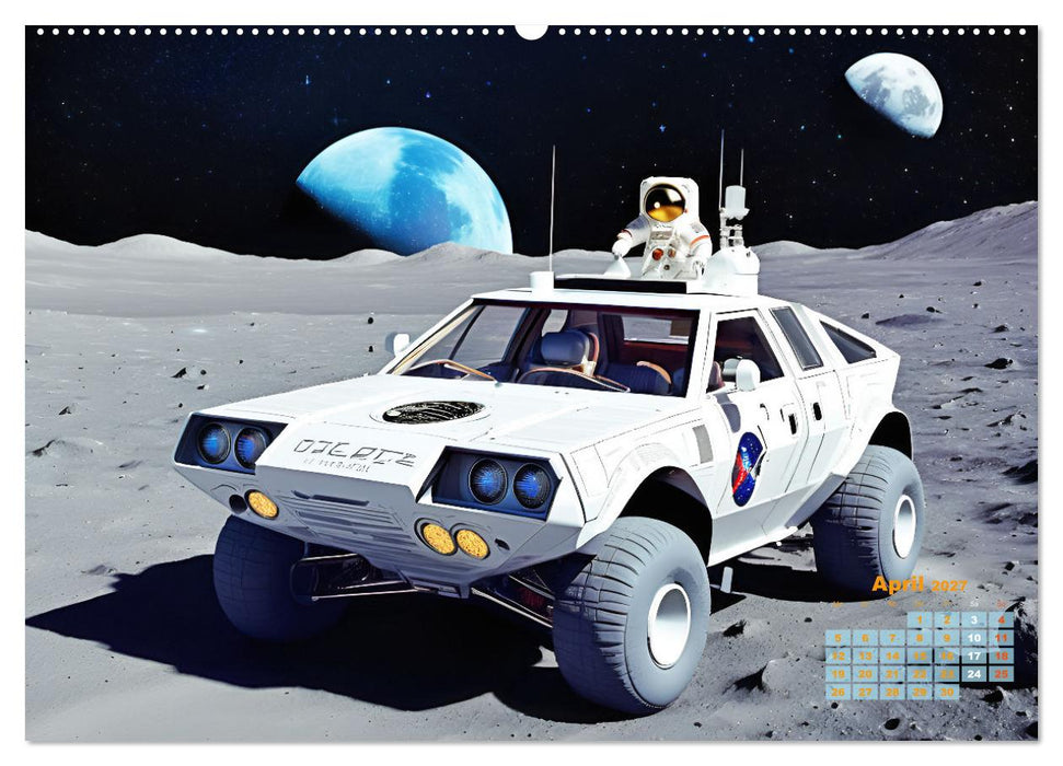 Im Weltall unterwegs - Verrückte Fahrzeuge im Universum (CALVENDO Wandkalender 2027)