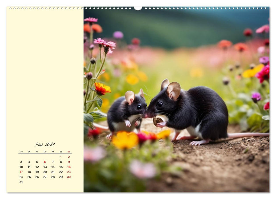 Goldige Mäuse im Grünen (CALVENDO Premium Wandkalender 2027)