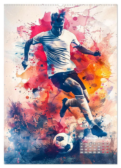 Fussball - Spieler in Action (CALVENDO Premium Wandkalender 2027)