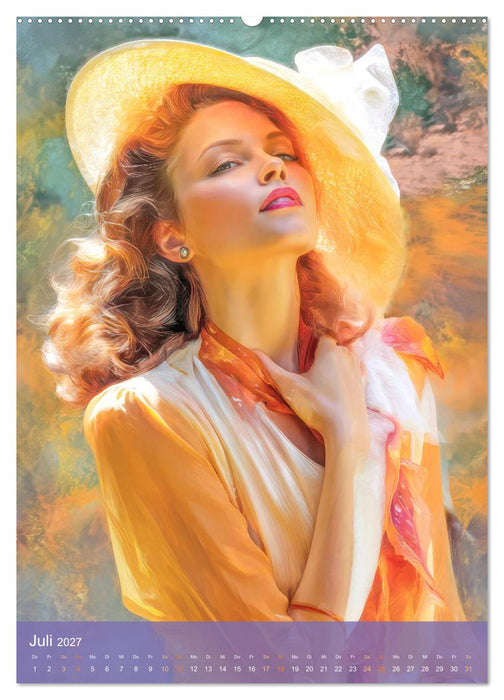 Eleganz der 30er und 40er Jahre - Frauenportraits (CALVENDO Premium Wandkalender 2027)