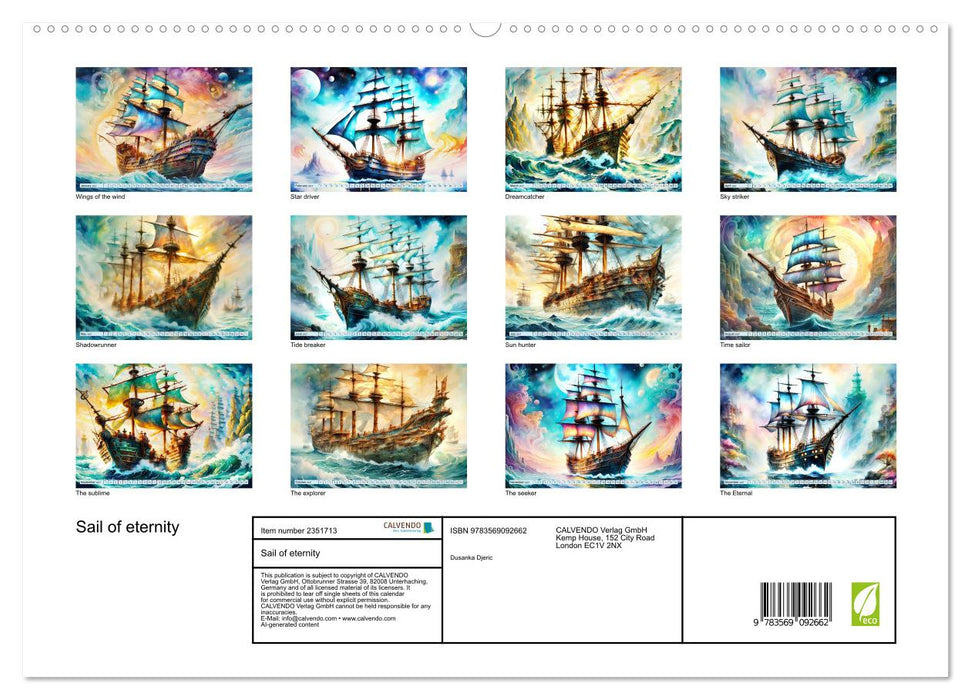 Sail of eternity (CALVENDO Premium-Calendar 2027)