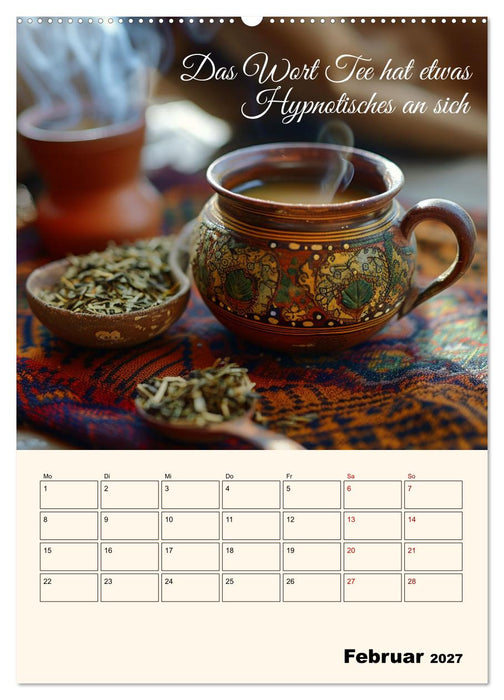 Du, mein geliebter Tee (CALVENDO Premium Wandkalender 2027)