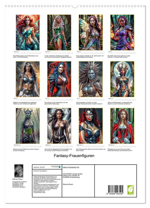 Fantasy-Frauenfiguren (CALVENDO Premium Wandkalender 2027)