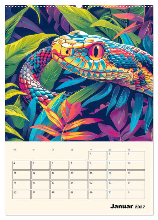 Dschungeltiere - Einzigartige Faszination (CALVENDO Premium Wandkalender 2027)