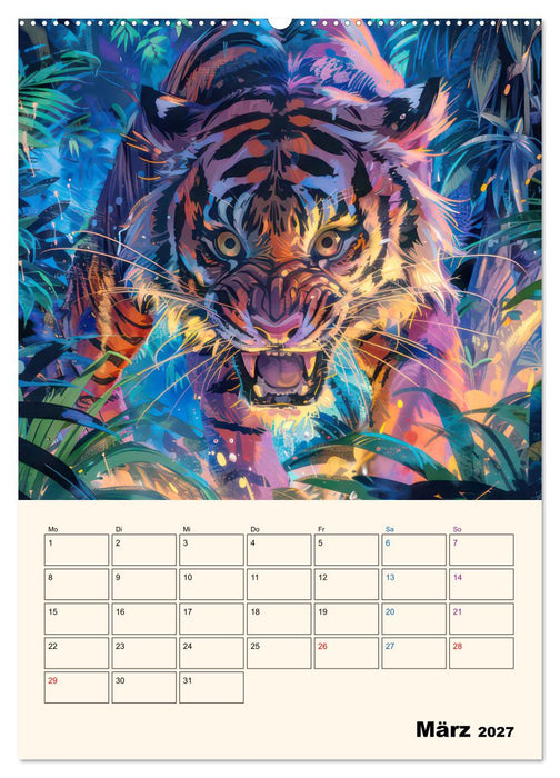 Dschungeltiere - Einzigartige Faszination (CALVENDO Premium Wandkalender 2027)