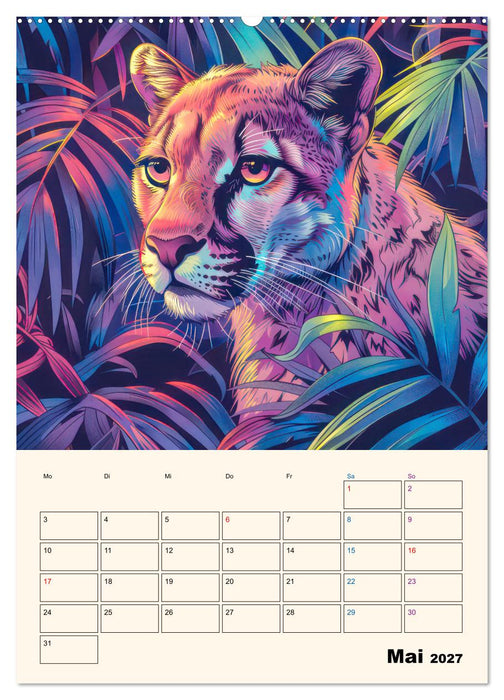 Dschungeltiere - Einzigartige Faszination (CALVENDO Premium Wandkalender 2027)