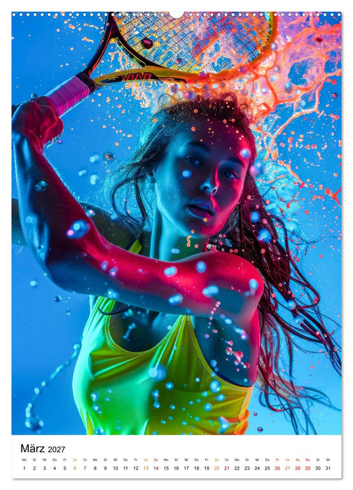 Tennis kreativ (CALVENDO Wandkalender 2027)