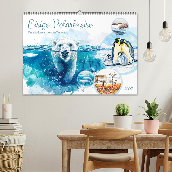 Eisige Polarkreise - Faszination der polaren Tierwelt (CALVENDO Wandkalender 2027)