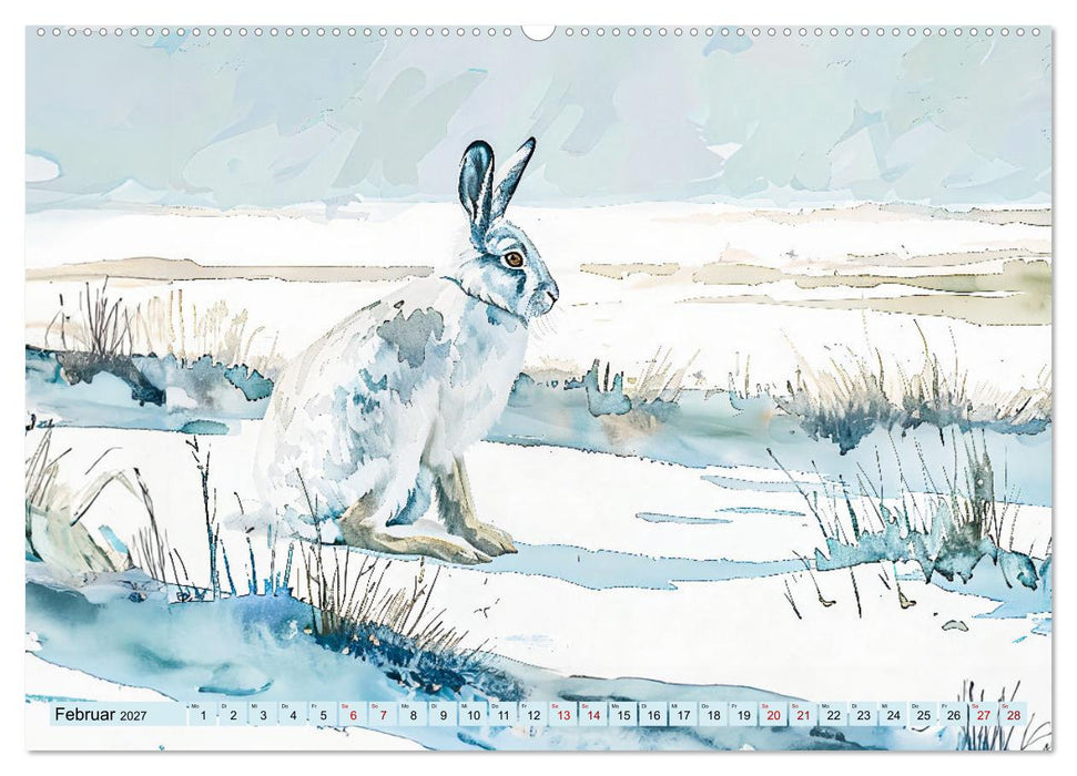 Eisige Polarkreise - Faszination der polaren Tierwelt (CALVENDO Wandkalender 2027)