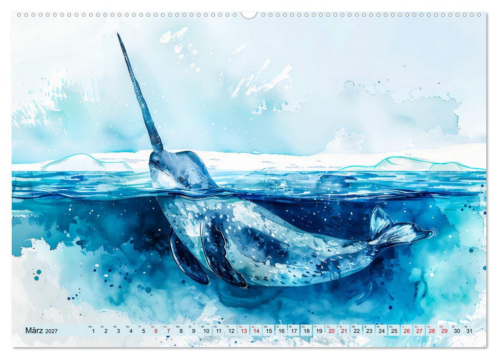 Eisige Polarkreise - Faszination der polaren Tierwelt (CALVENDO Wandkalender 2027)