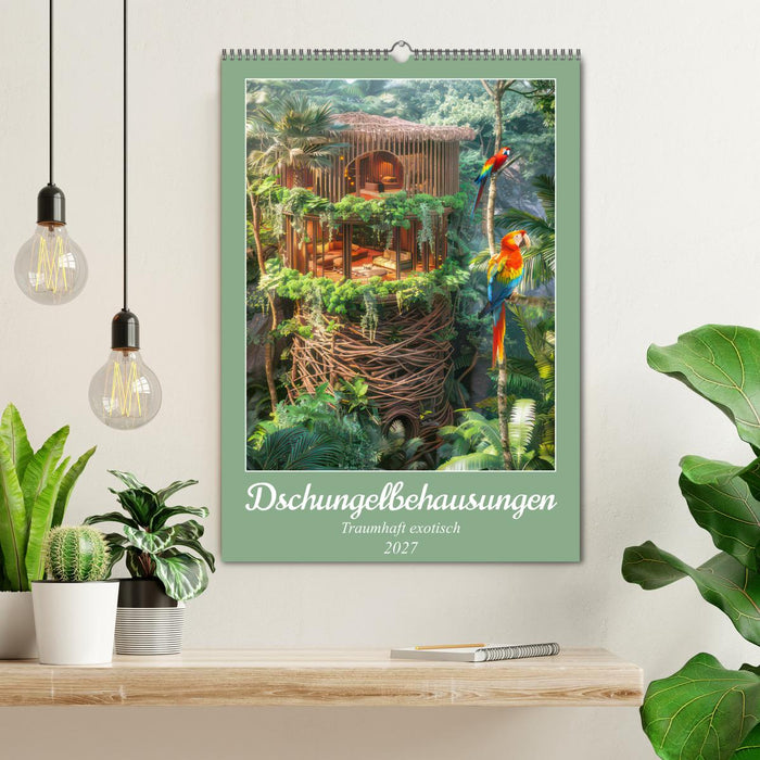 Dschungelbehausungen - Traumhaft exotisch (CALVENDO Wandkalender 2027)