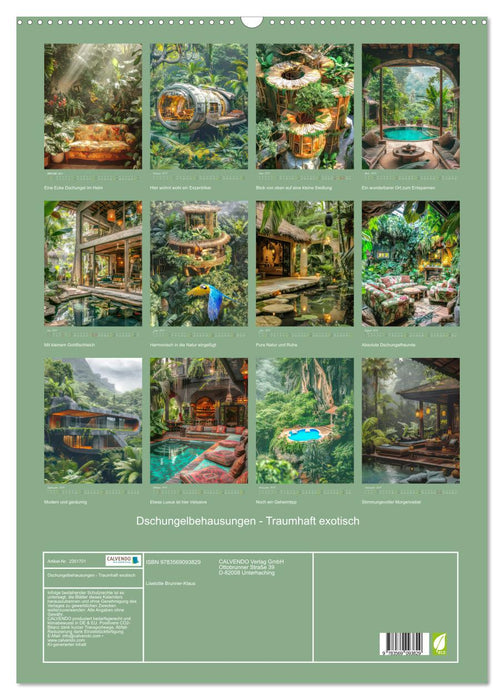 Dschungelbehausungen - Traumhaft exotisch (CALVENDO Wandkalender 2027)