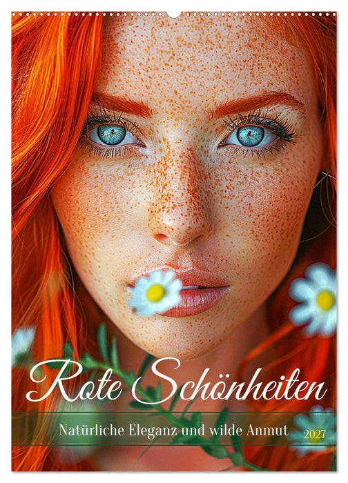 Rote Schönheiten. Natürliche Eleganz und wilde Anmut (CALVENDO Wandkalender 2027)