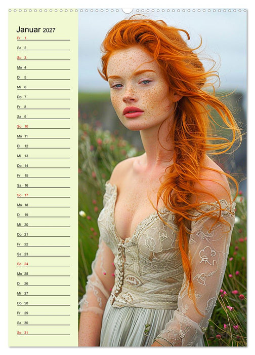 Rote Schönheiten. Natürliche Eleganz und wilde Anmut (CALVENDO Wandkalender 2027)