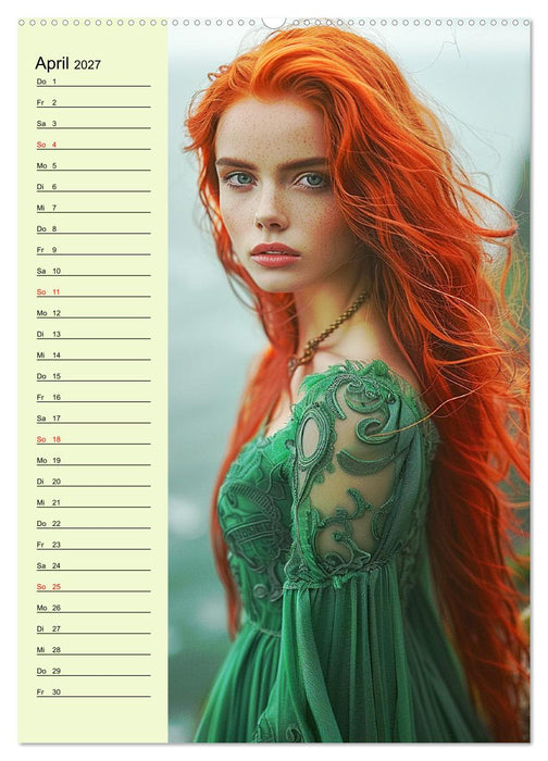 Rote Schönheiten. Natürliche Eleganz und wilde Anmut (CALVENDO Wandkalender 2027)