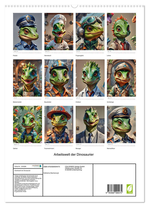 Arbeitswelt der Dinosaurier (CALVENDO Premium Wandkalender 2027)