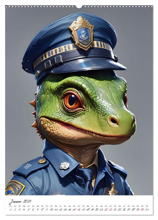 Arbeitswelt der Dinosaurier (CALVENDO Premium Wandkalender 2027)
