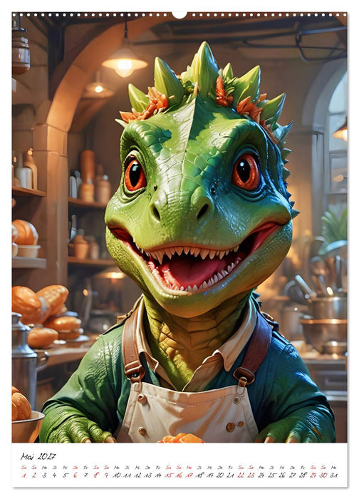 Arbeitswelt der Dinosaurier (CALVENDO Premium Wandkalender 2027)