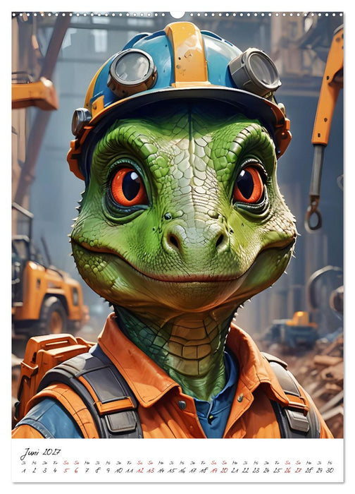 Arbeitswelt der Dinosaurier (CALVENDO Premium Wandkalender 2027)