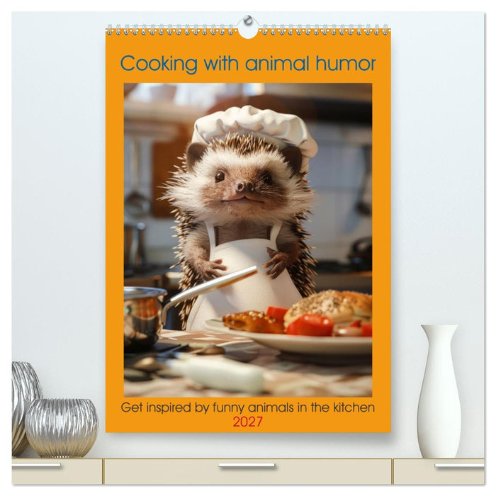 Cooking with animal humor (CALVENDO Premium-Calendar 2027)