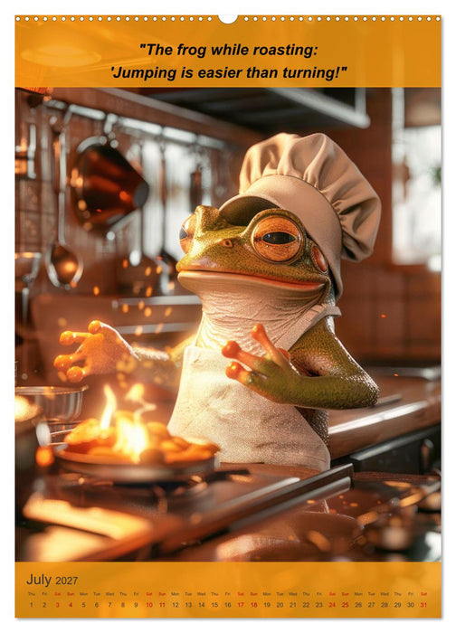 Cooking with animal humor (CALVENDO Premium-Calendar 2027)